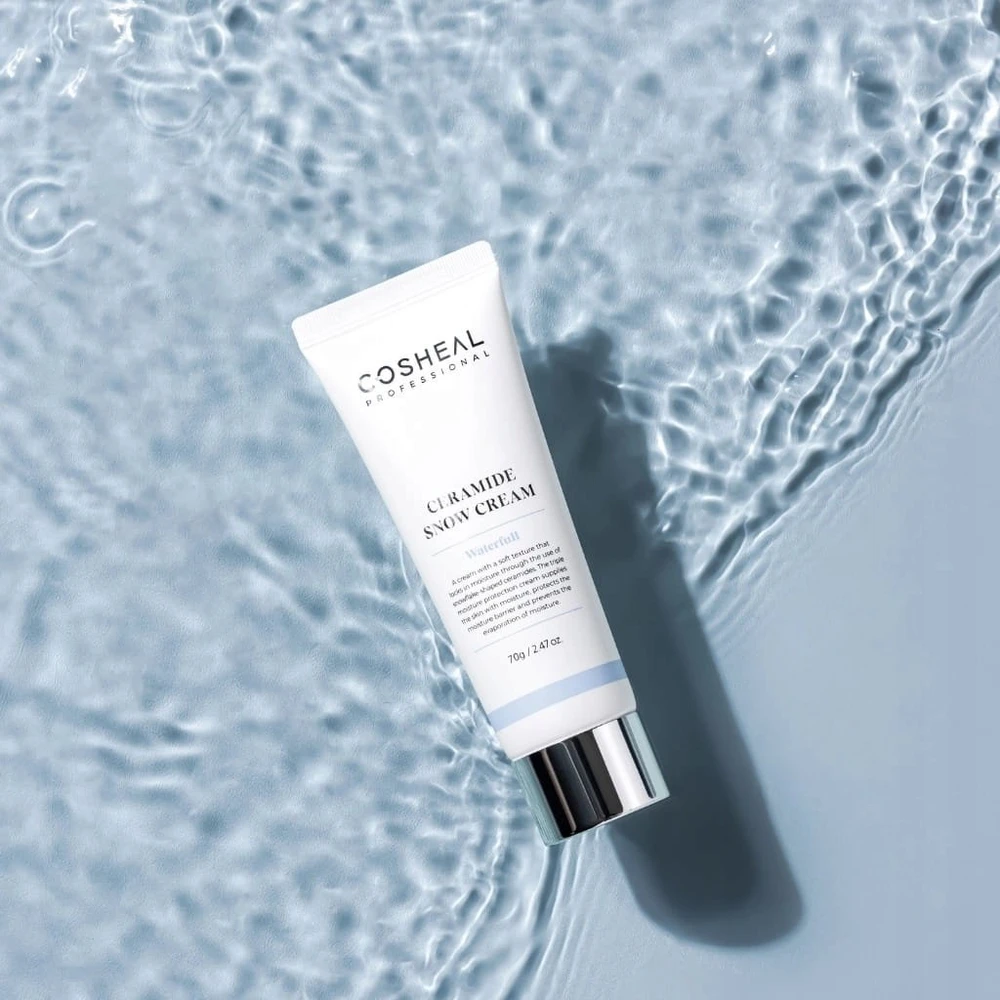 Cosheal Waterfull Ceramide Snow drėkinamasis ir maitinamasis dieninis ir naktinis veido kremas, 70 g