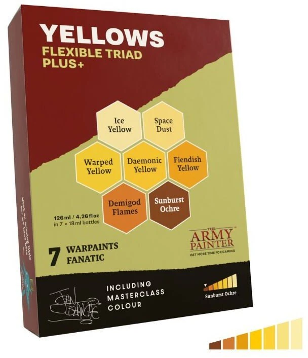 Army Painter „The Army Painter“: lankstus triadas PLUS+ – geltoni atspalviai