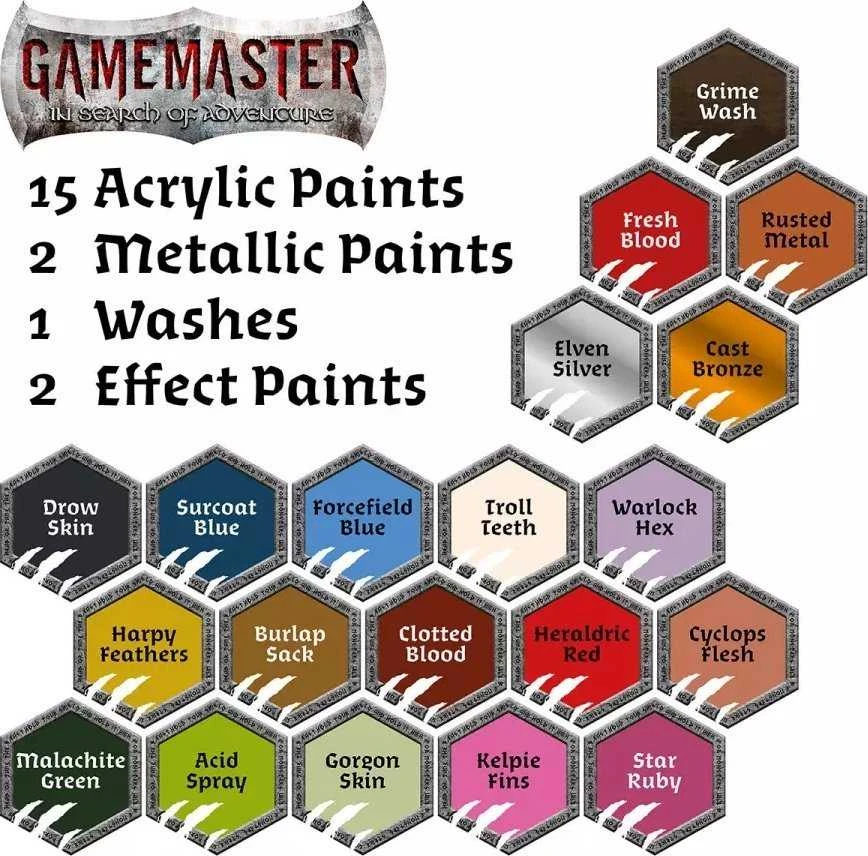 Army Painter „Armijos dažytojas“ – „GameMaster: Klajojančių monstrų vaidmenų žaidimo dažų rinkinys“.