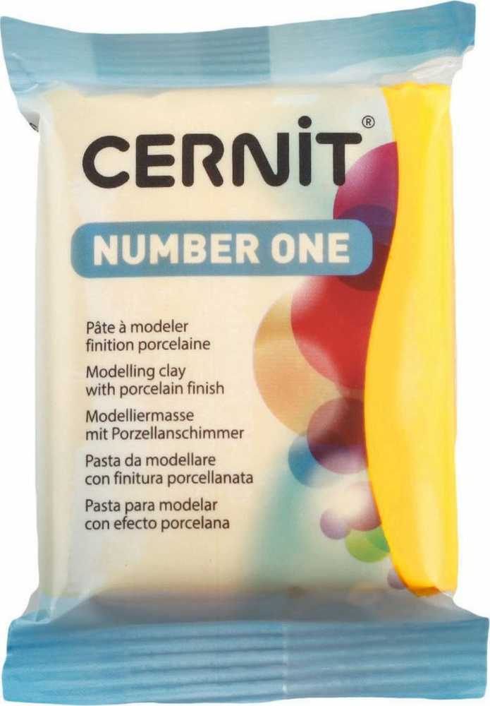 Polimerinė modeliavimo pasta - Cernit - Number One - Geltona - 62g - Vaikams nuo 8 metų
