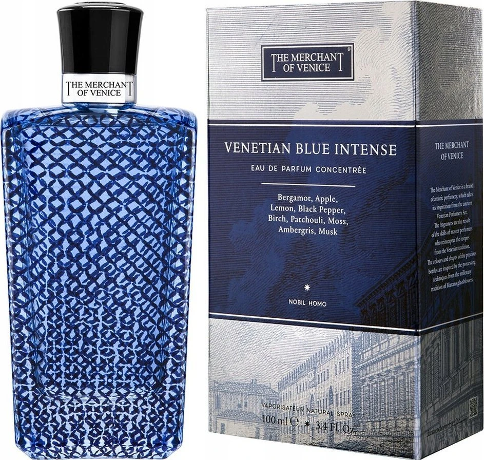 The Merchant of Venice Venetian Mėlyna Intense EDP parfumuotas vanduo vyrams, 100 ml