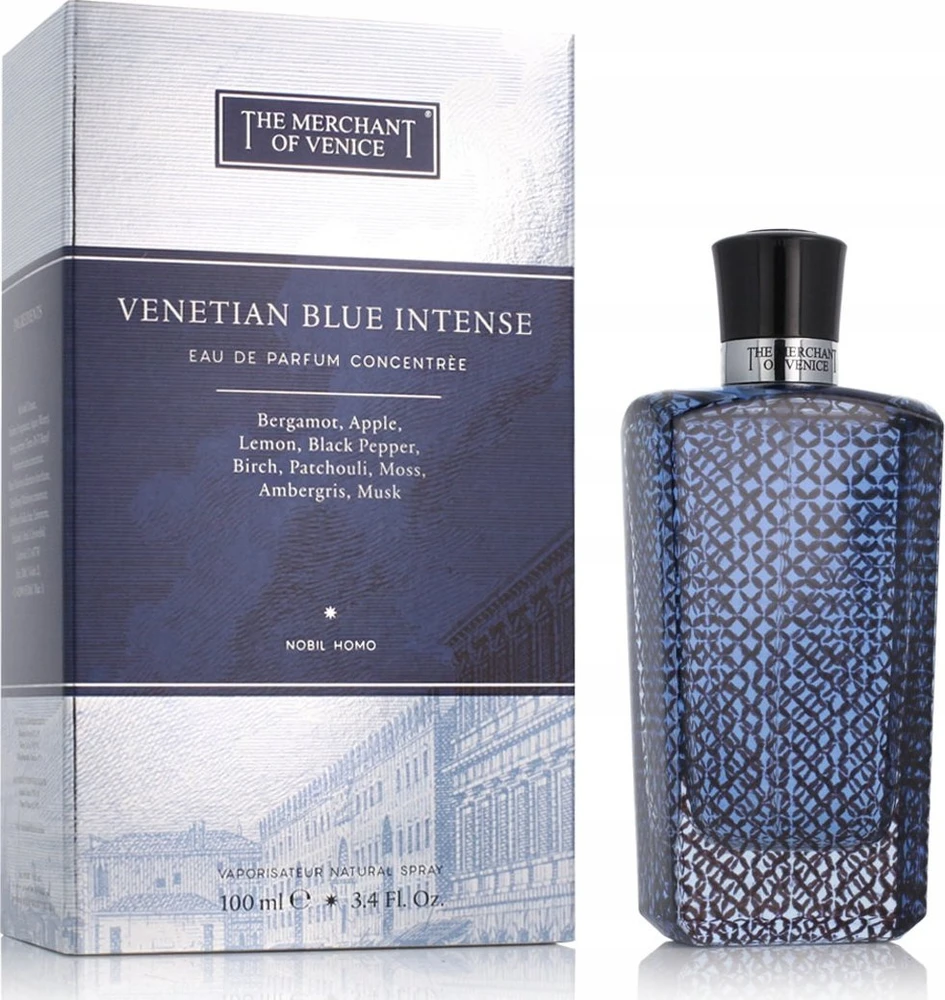 The Merchant of Venice Venetian Mėlyna Intense EDP parfumuotas vanduo vyrams, 100 ml