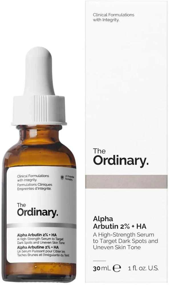 The Ordinary More Molecules Alpha Arbutin 2% HA Serum veido serumai, 30 ml