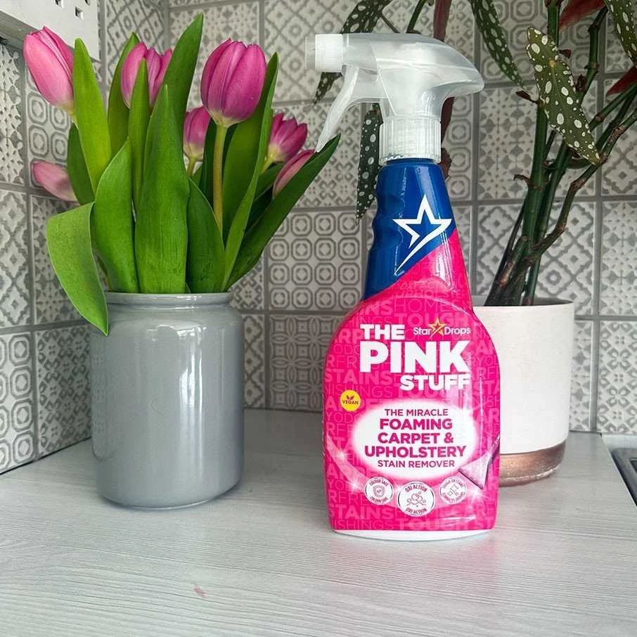 Kilimų ir apmušalų dėmių valiklis The Pink Stuff, 500 ml