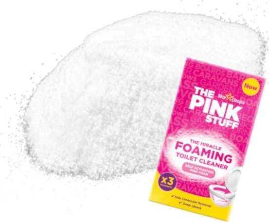 Putojantis tualeto valiklis - milteliai The Pink Stuff, 3x100g