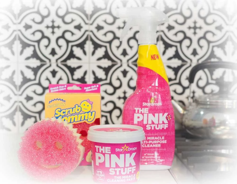 Putojantis tualeto valiklis - milteliai The Pink Stuff, 3x100g