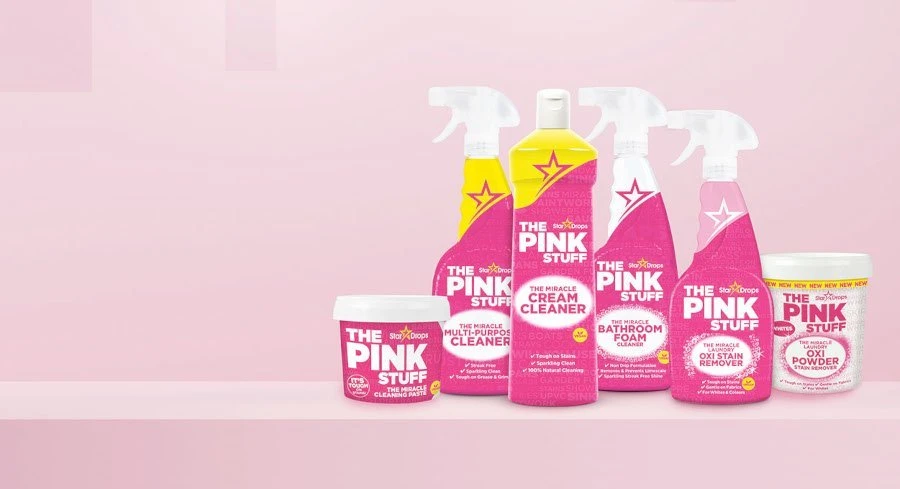 Purškiamas langų ir stiklo valiklis su actu The Pink Stuff, 750 ml