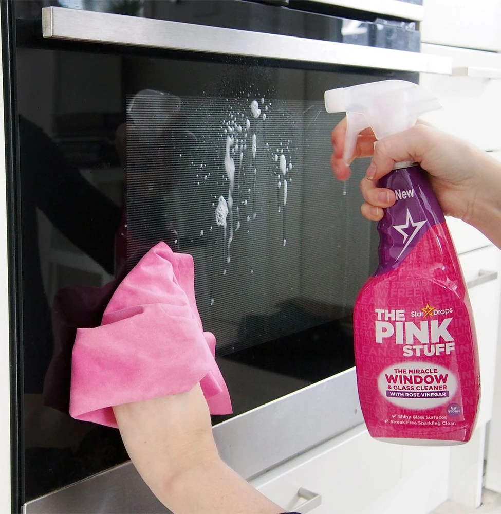 Purškiamas langų ir stiklo valiklis su actu The Pink Stuff, 750 ml