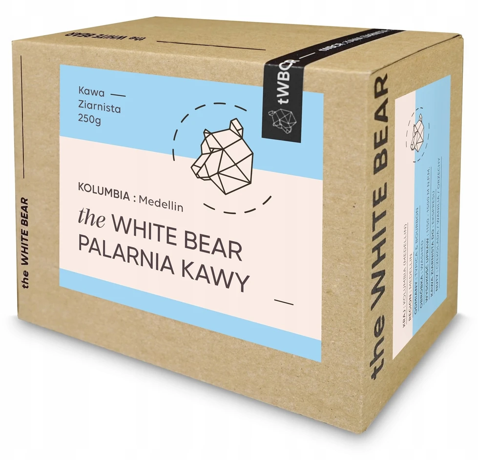 The White Bear Kavos pupelės The Baltas Bear Kavos pupelės Kolumbija Medeljinas 250g