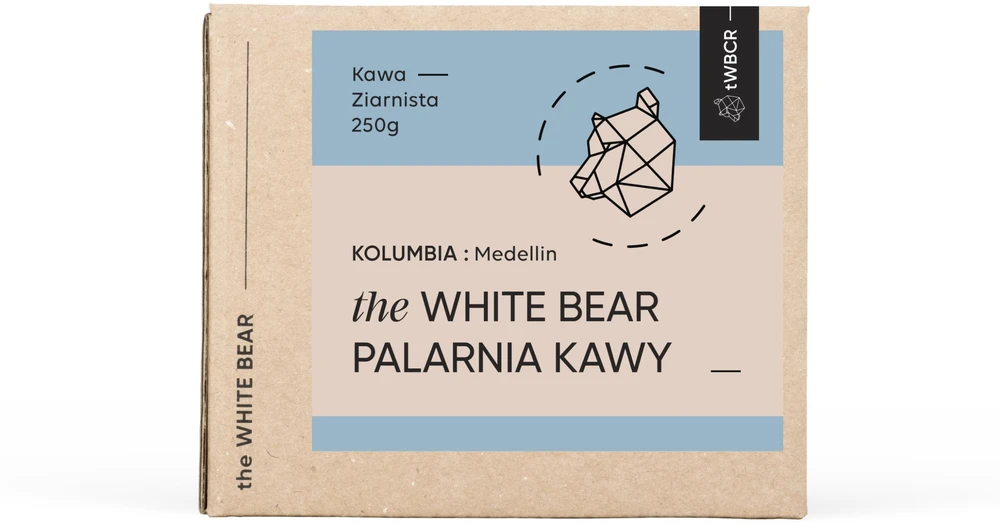 The White Bear Kavos pupelės The Baltas Bear Kavos pupelės Kolumbija Medeljinas 250g