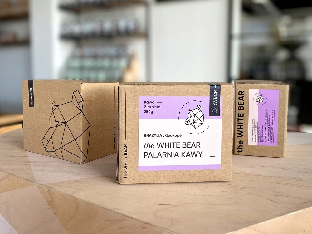 The White Bear Kavos pupelės The Baltas Bear Kavos pupelės Brazilija Guaxupé A 250g