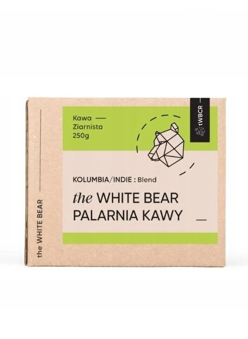 The White Bear The Baltas Bear kavos pupelės Kolumbija/Indija 250 g