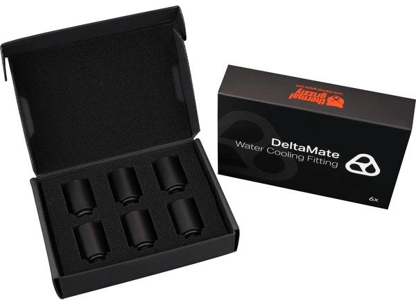 „Thermal Grizzly DeltaMate“ ilgintuvo jungtis – MF28, juodas, 6 vnt. pakuotė