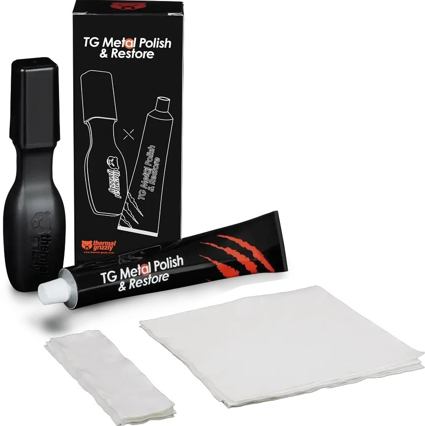 Thermal Grizzly TG Metal Polish & Restore poliravimo pasta metaliniams paviršiams, su priedais – 35 ml