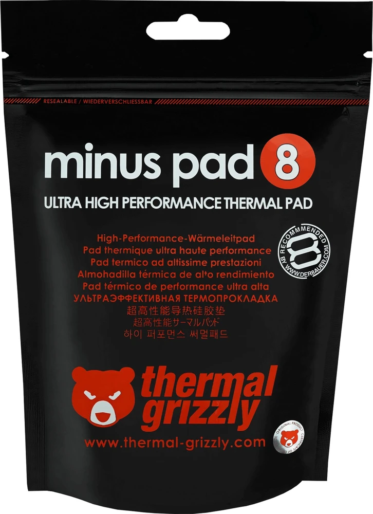 Thermal Grizzly Terminis „Grizzly Minus Pad“ 8 colių 100 x 100 x 3,0 mm