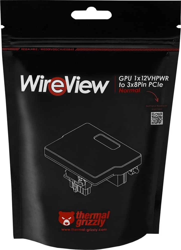 Thermal Grizzly | WireView | GPU 1x12VHPWR iki 3x8Pin normalus | Jude | N/A