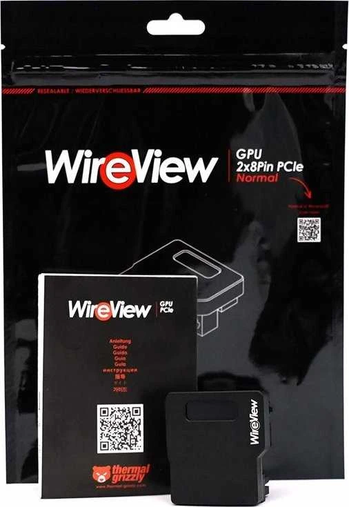 „Thermal Grizzly WireView“ vaizdo plokštė, 2 x 8 kontaktų PCIe® atvirkštinė jungtis