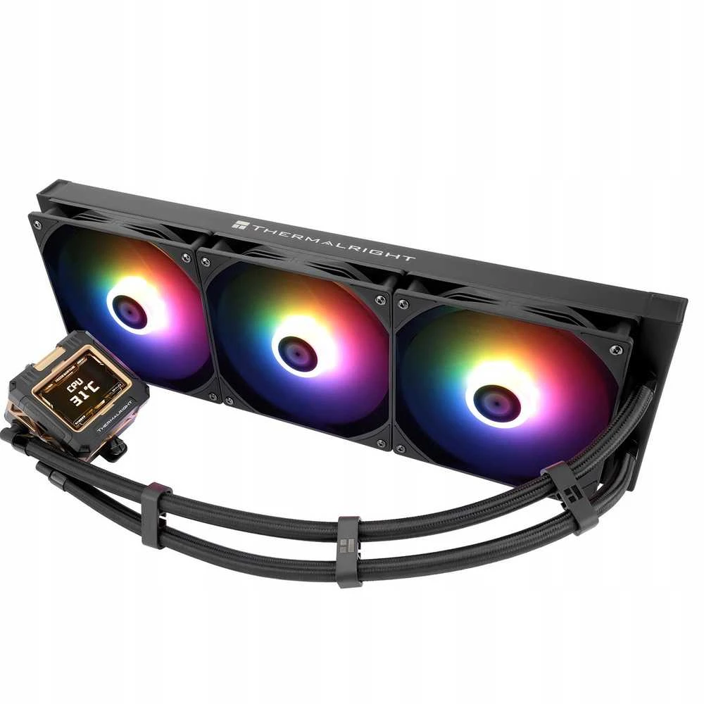 „Thermalright Frozen Warframe 420mm“ pilnas „Vanduo“ aušinimas, ARGB, juodas