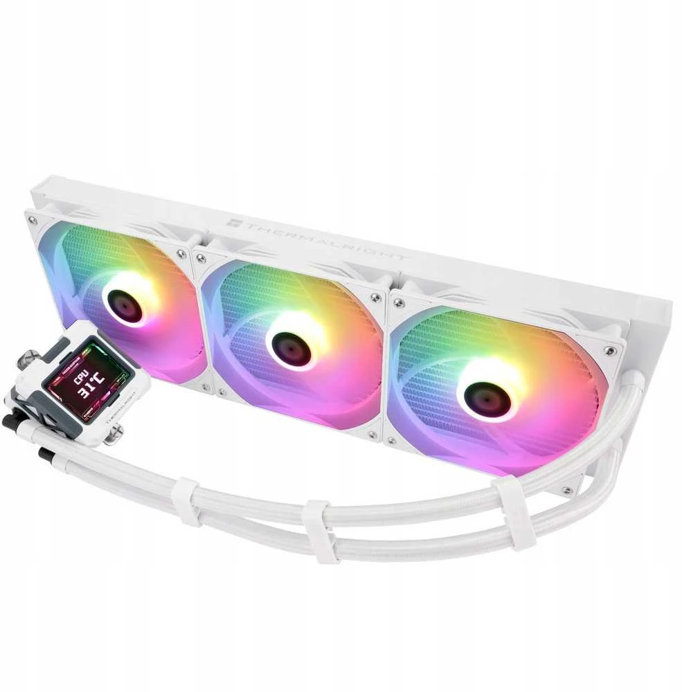 PC aušintuvas Thermalright Frozen Warframe Vanduo Cooling, ARGB - 420mm, baltos spalvos