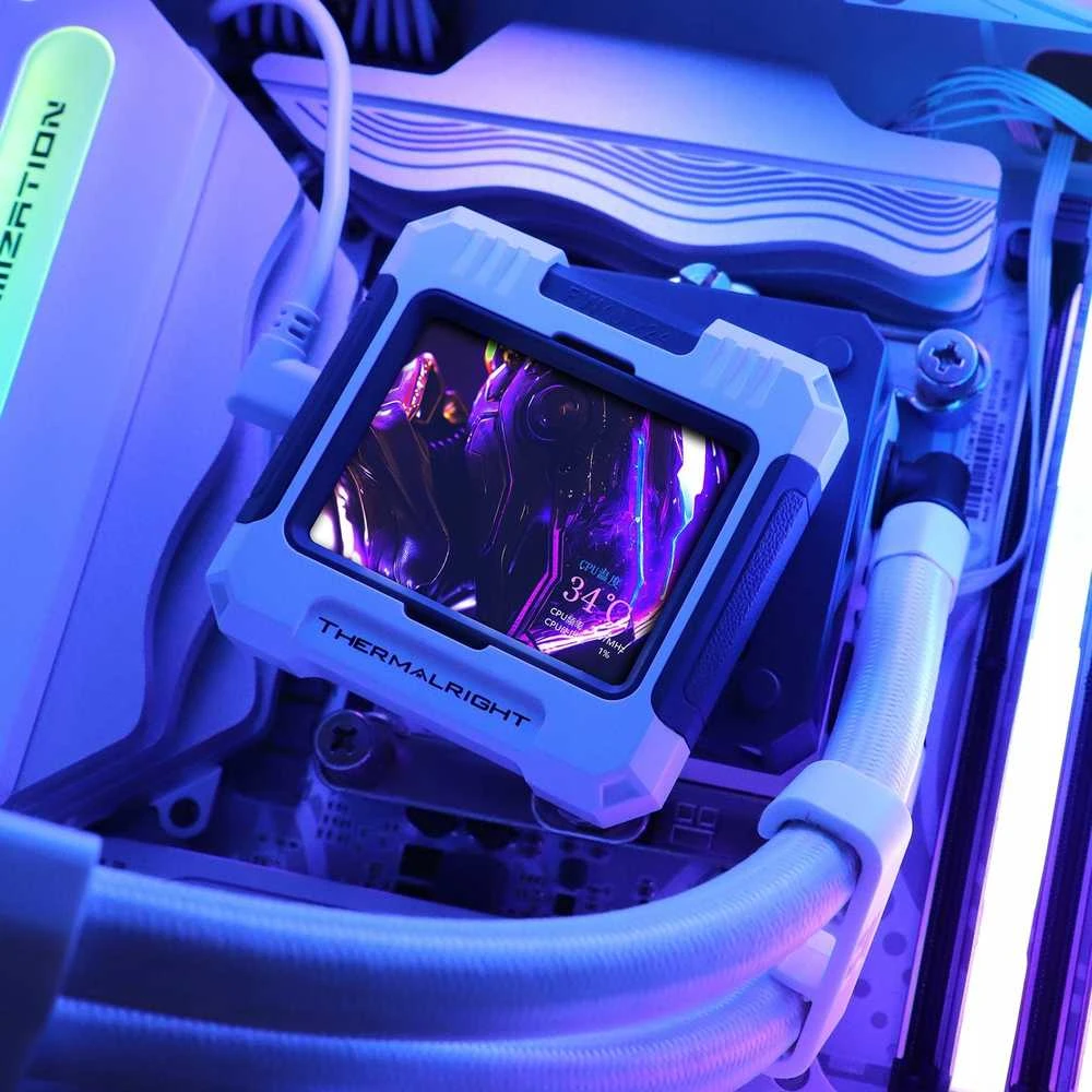 PC aušintuvas Thermalright Frozen Warframe Vanduo Cooling, ARGB - 420mm, baltos spalvos