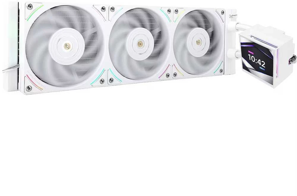 „Thermalright Hyper Vision UB AiO Vanduo“ aušinimas, ARGB, „Intel“ ir „AMD“ × 360 mm, baltos spalvos