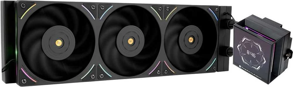 „Thermalright Hyper Vision UB AiO Vanduo Cooling“, ARGB, Intel ir AMD Socket Ø 360 mm, juodas