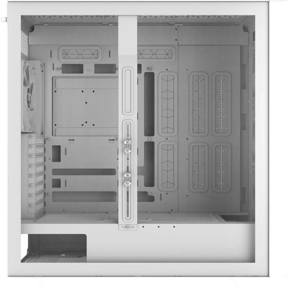 „Thermaltake AX500“, didelis bokštas, korpusas – baltas, grūdintas stiklas
