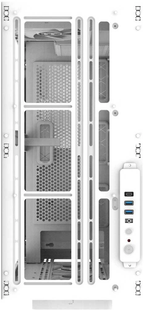 „Thermaltake AX500“, didelis bokštas, korpusas – baltas, grūdintas stiklas