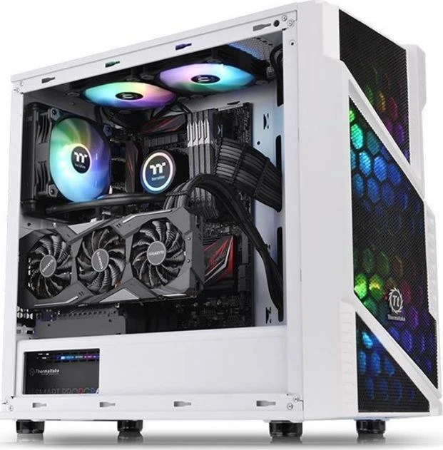 Thermaltake Commander C31 grūdintas stiklas ARGB Snow Edition