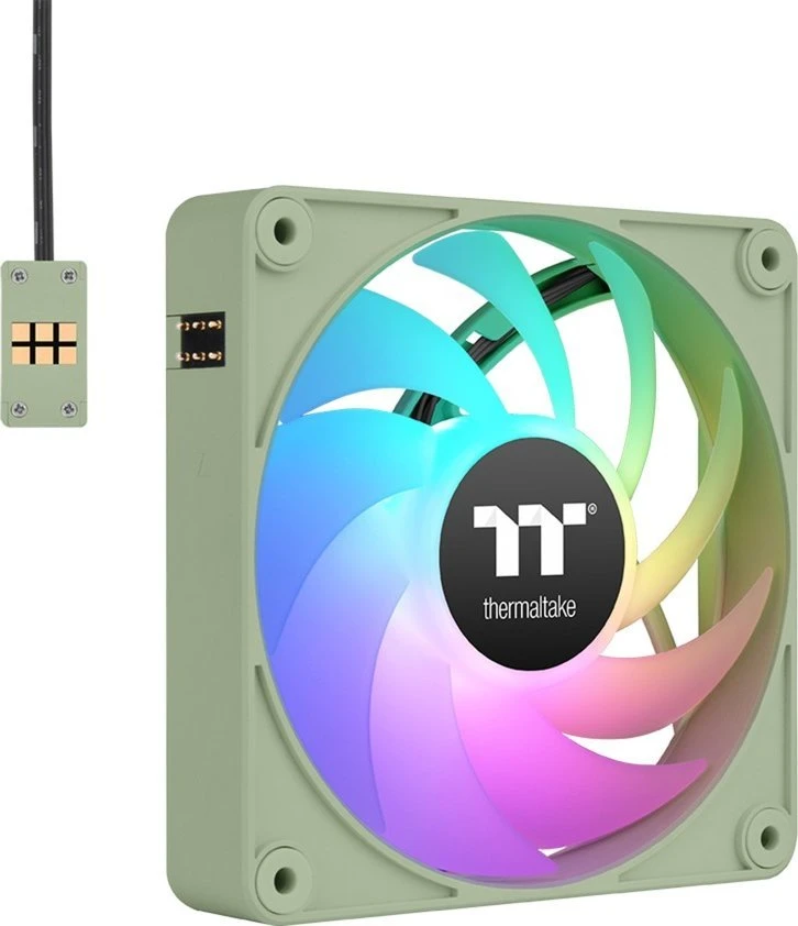 Thermaltake CT120 EX ARGB Sync ventiliatorius, 3 vnt., žalias (CL-F196-PL12MG-A)