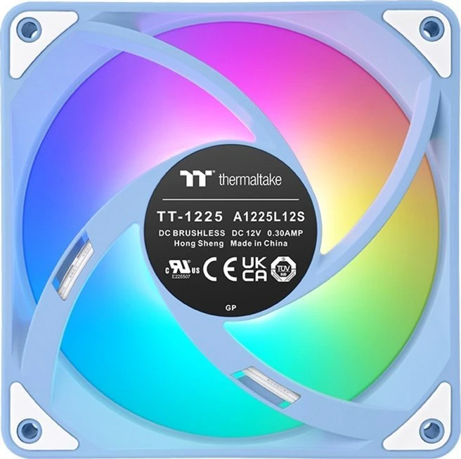 Thermaltake CT120 EX atvirkštinio ARGB sinchronizavimo 3 ventiliatorių pakuotė, mėlyna (CL-F198-PL12BU-A)