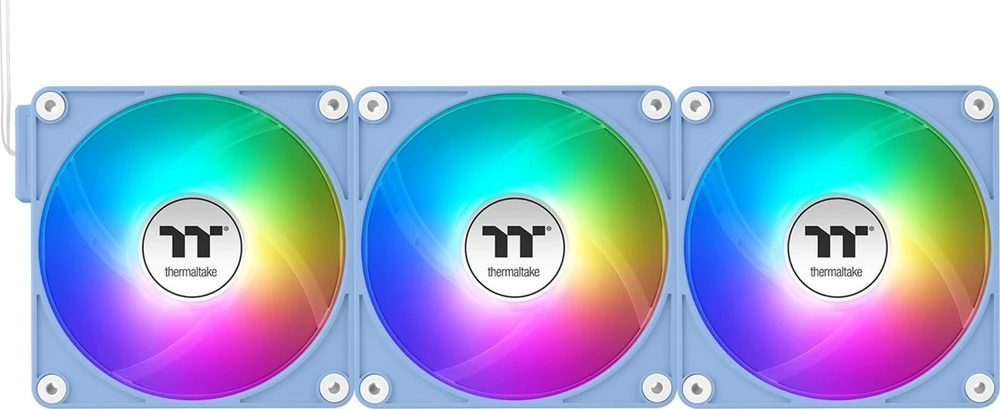 Thermaltake CT120 EX atvirkštinio ARGB sinchronizavimo 3 ventiliatorių pakuotė, mėlyna (CL-F198-PL12BU-A)