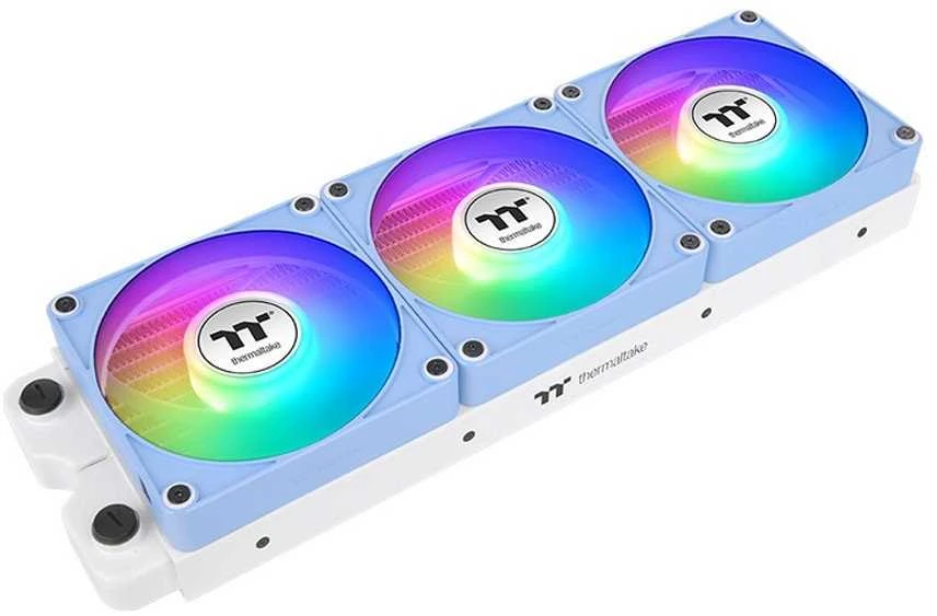 Thermaltake CT140 EX melsvi aušintuvai su RGB apšvietimu