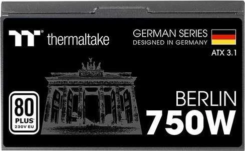 Thermaltake Berlin 80 PLUS maitinimo šaltinis, AZX 3.1 - 750 W, juodas