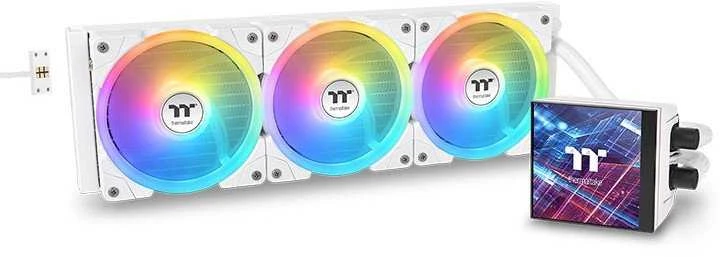 Thermaltake MAGFloe su RGB ventiliatoriais ir LCD ekranu