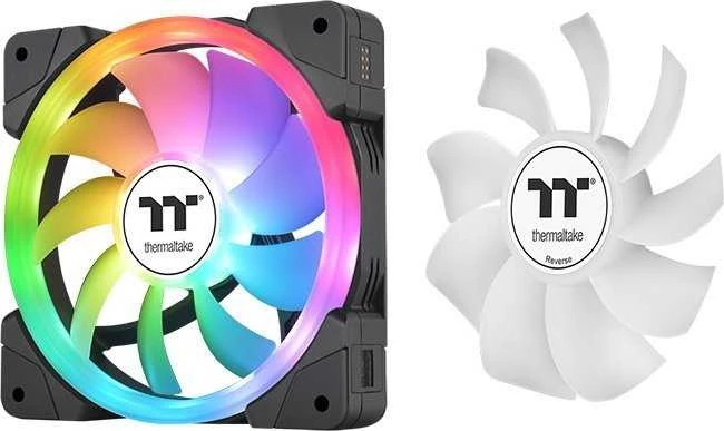 „Thermaltake“ SWAFAN EX14 ARGB ventiliatorius, juodas, 3 pakuotės (CL-F168-PL14SW-A)