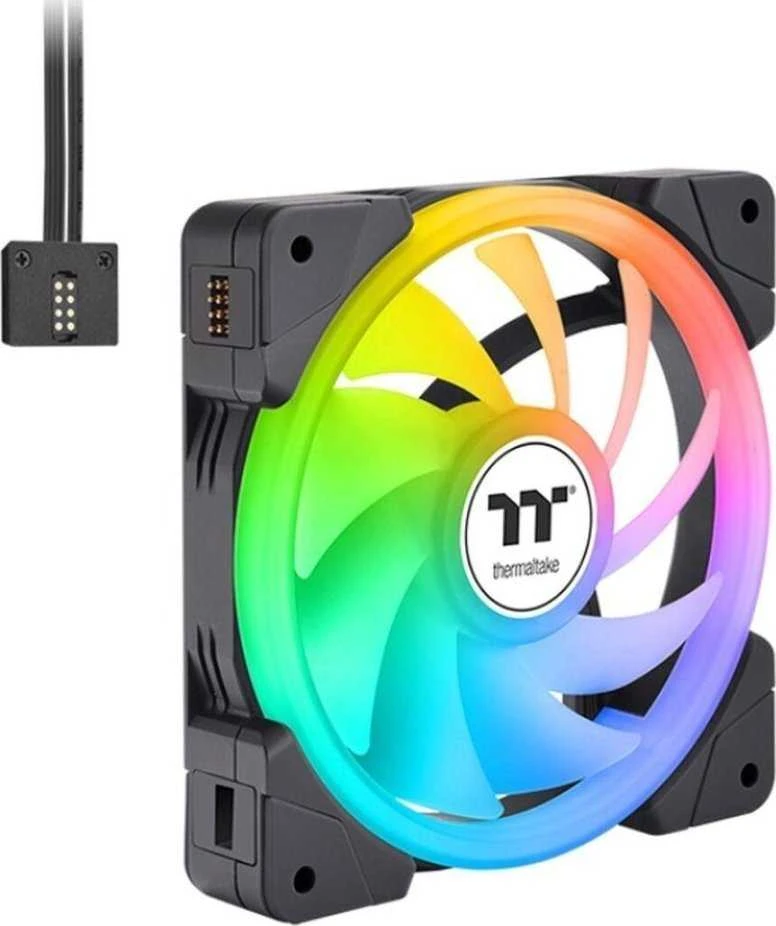 „Thermaltake“ SWAFAN EX14 ARGB ventiliatorius, juodas, 3 pakuotės (CL-F168-PL14SW-A)