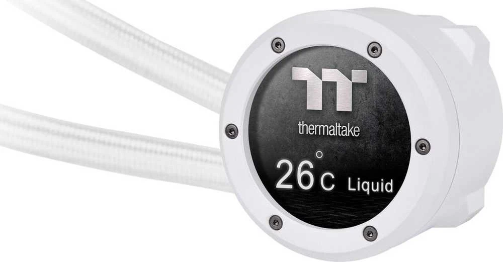 Thermaltake Vandens aušinimas - TH420 V2 Ultra ARGB (3x140mm) varis, 2.1" LCD Snow