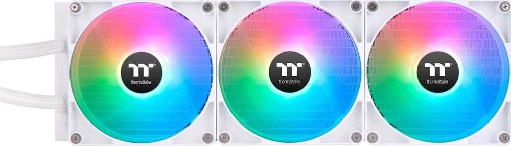 Thermaltake Vandens aušinimas - TH420 V2 Ultra ARGB (3x140mm) varis, 2.1" LCD Snow
