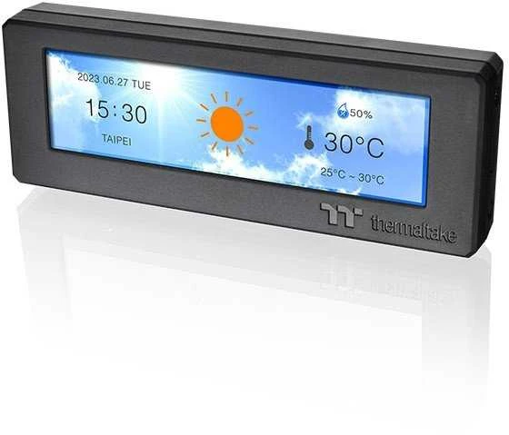 Thermaltake AC-073-OO1NAN-A1, universalus, LCD ekrano rinkinys, juodas, 5 V, 14 W, 18 mm