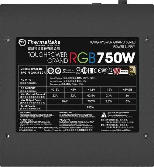 THERMALTAKE Toughpower Grand G 750W RGB SYNC 80+ Gold