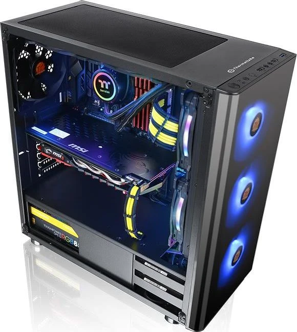 Thermaltake V200 TG RGB Edition dėklas (CA-1K8-00M1WN-01)
