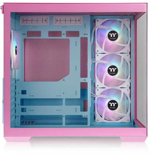 Rožinė Midi Thermaltake View 380 TG ARGB Bubble Rožinė