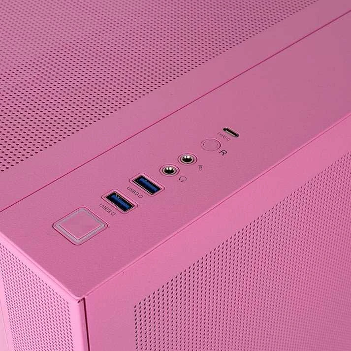 Rožinė Midi Thermaltake View 380 TG ARGB Bubble Rožinė