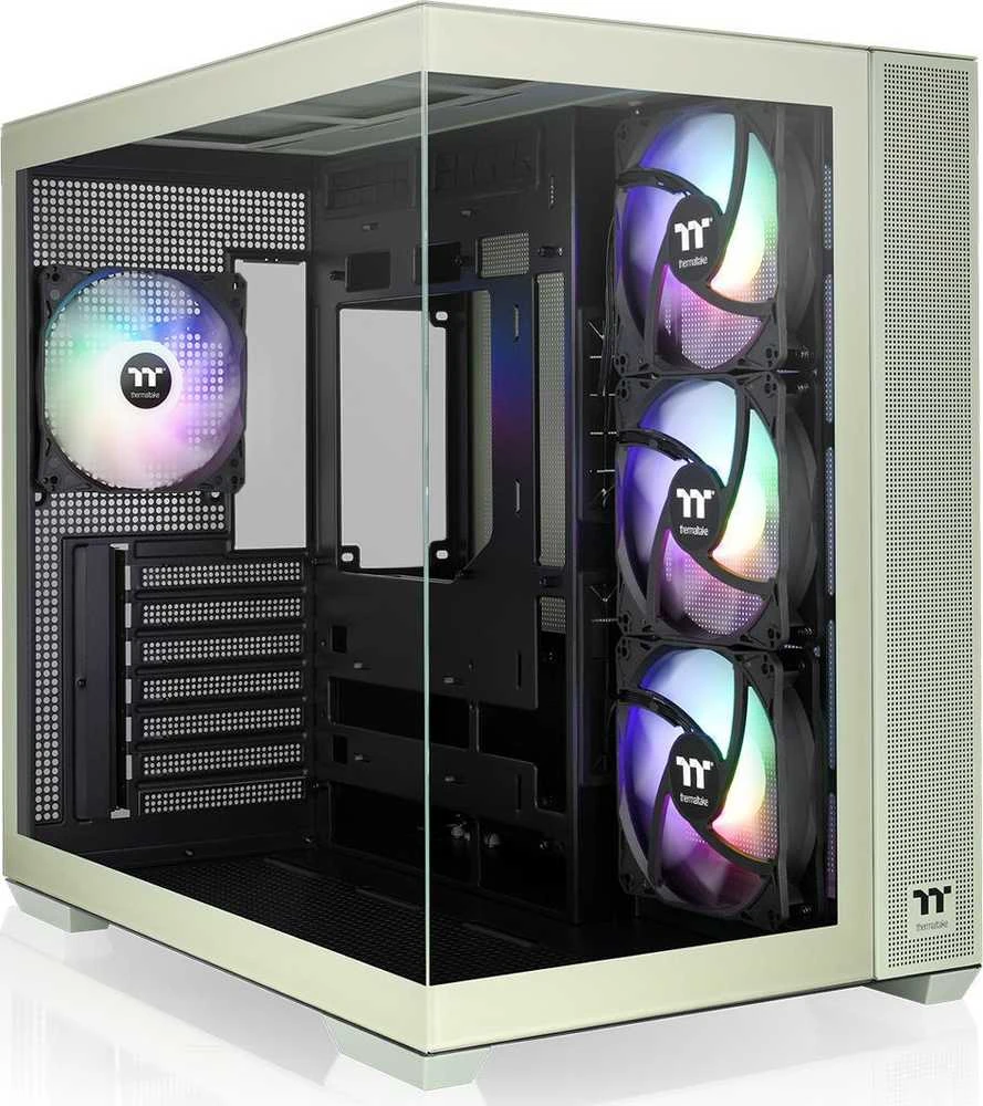 Midi Thermaltake View 380 TG ARGB Matcha Žalias