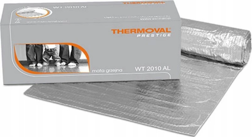 Thermoval Aliuminio šildymo kilimėlis WT 2010 AL - 150/10,0m2 - vienpusis maitinimas 1500W, po skydeliu