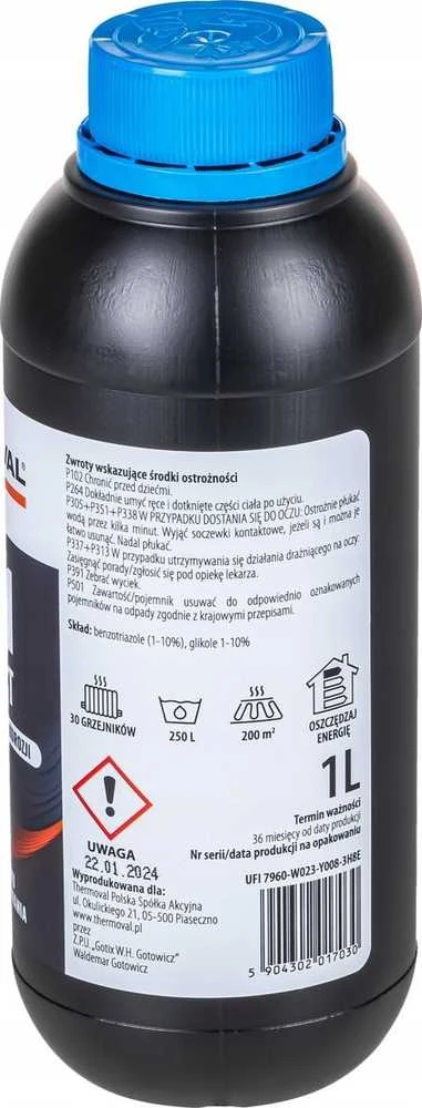 Thermoval Anti-Rust apsauginis nuo korozijos priemonė - inhibitorius (1 litras)