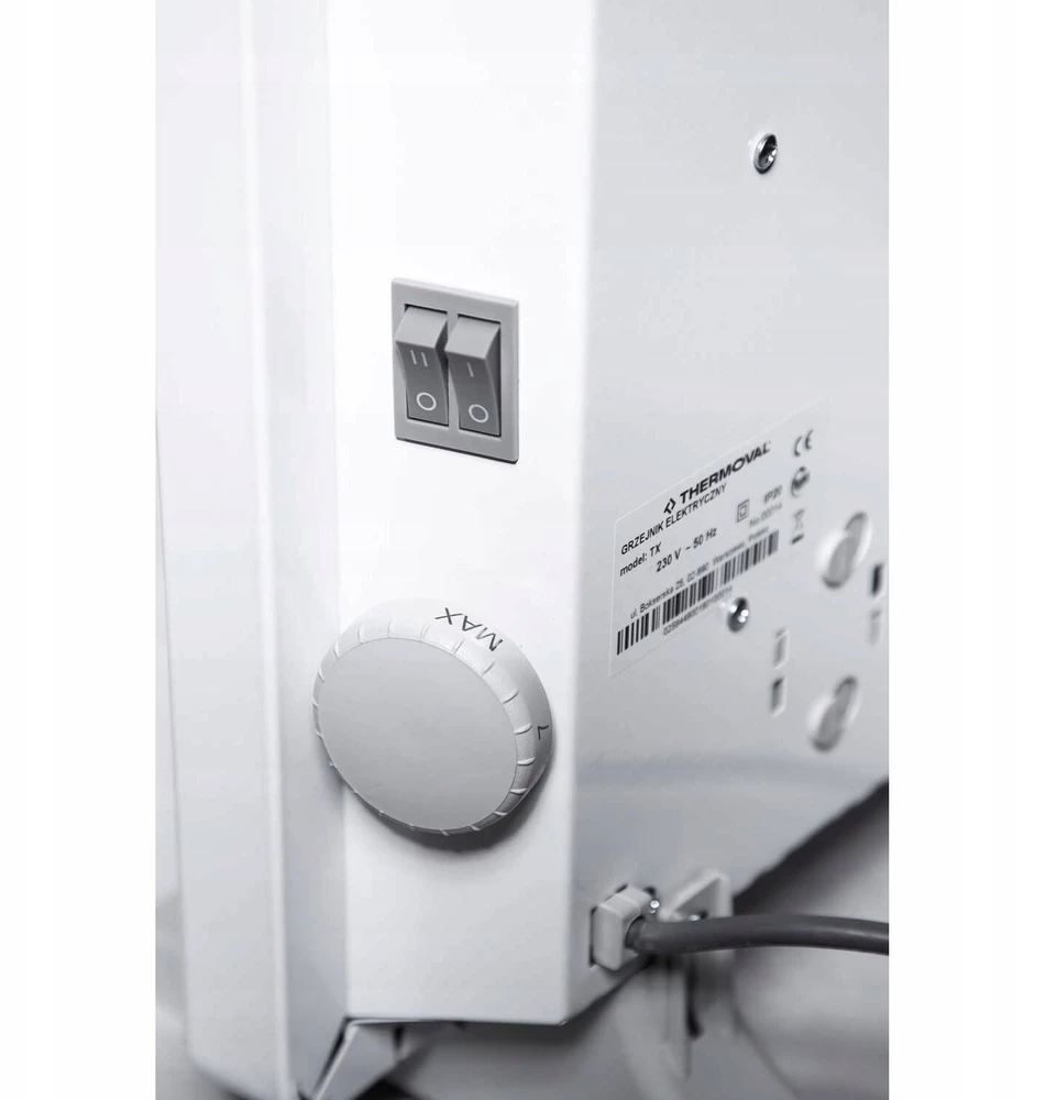 Termoradiatorius Thermoval Elektrinis konvekcinis šildytuvas TX - 1500 W, IP20, nešiojamas