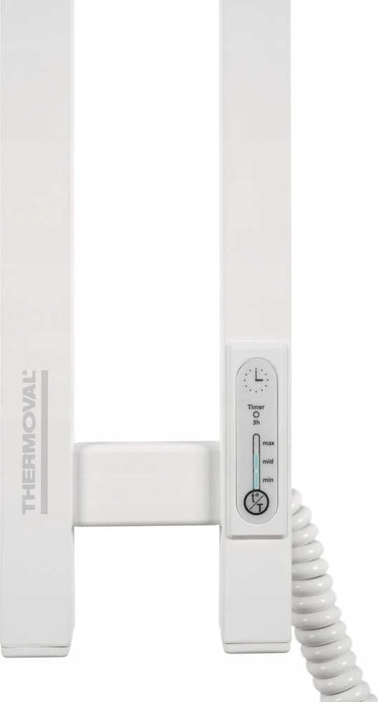Džiovintuvas na pranie Thermoval Elektryczna rozkładana džiovyklė vonios TVB HydroTrans P8 1000x500 su czujnikiem temperatury i timerem (juoda) 225 W1000x500