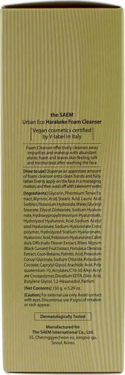 The Saem „theSaem Urban Eco Harakeke“ veganiškos veido valymo putos 150 ml